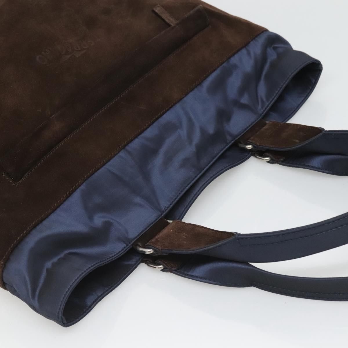 Salvatore Ferragamo Salvatore Ferragamo Convertible Front Zip Pocket Tote Suede Size ONE SIZE - 19 Thumbnail