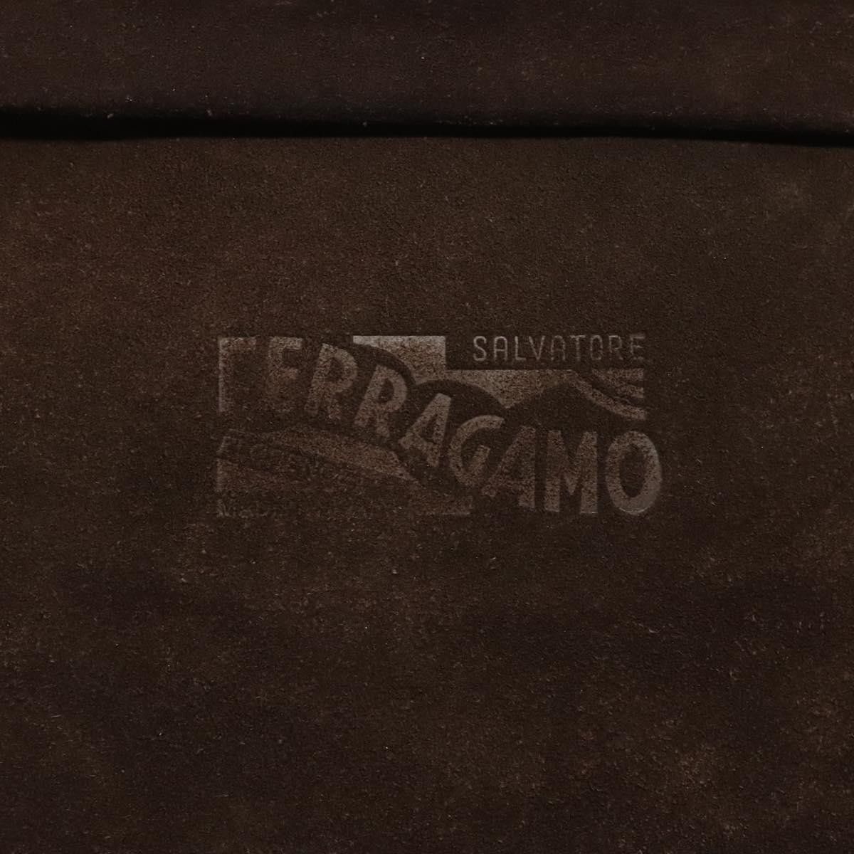 Salvatore Ferragamo Salvatore Ferragamo Convertible Front Zip Pocket Tote Suede Size ONE SIZE - 15 Thumbnail