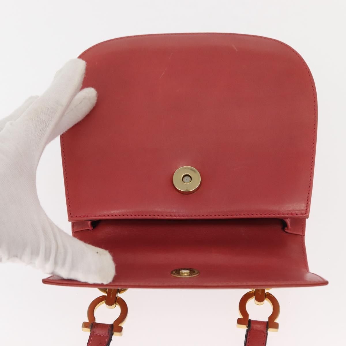 Salvatore Ferragamo Salvatore Ferragamo Gancini Shoulder Bag Leather Size ONE SIZE - 19 Thumbnail