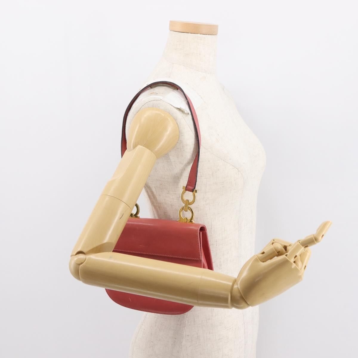 Salvatore Ferragamo Salvatore Ferragamo Gancini Shoulder Bag Leather Size ONE SIZE - 13 Thumbnail