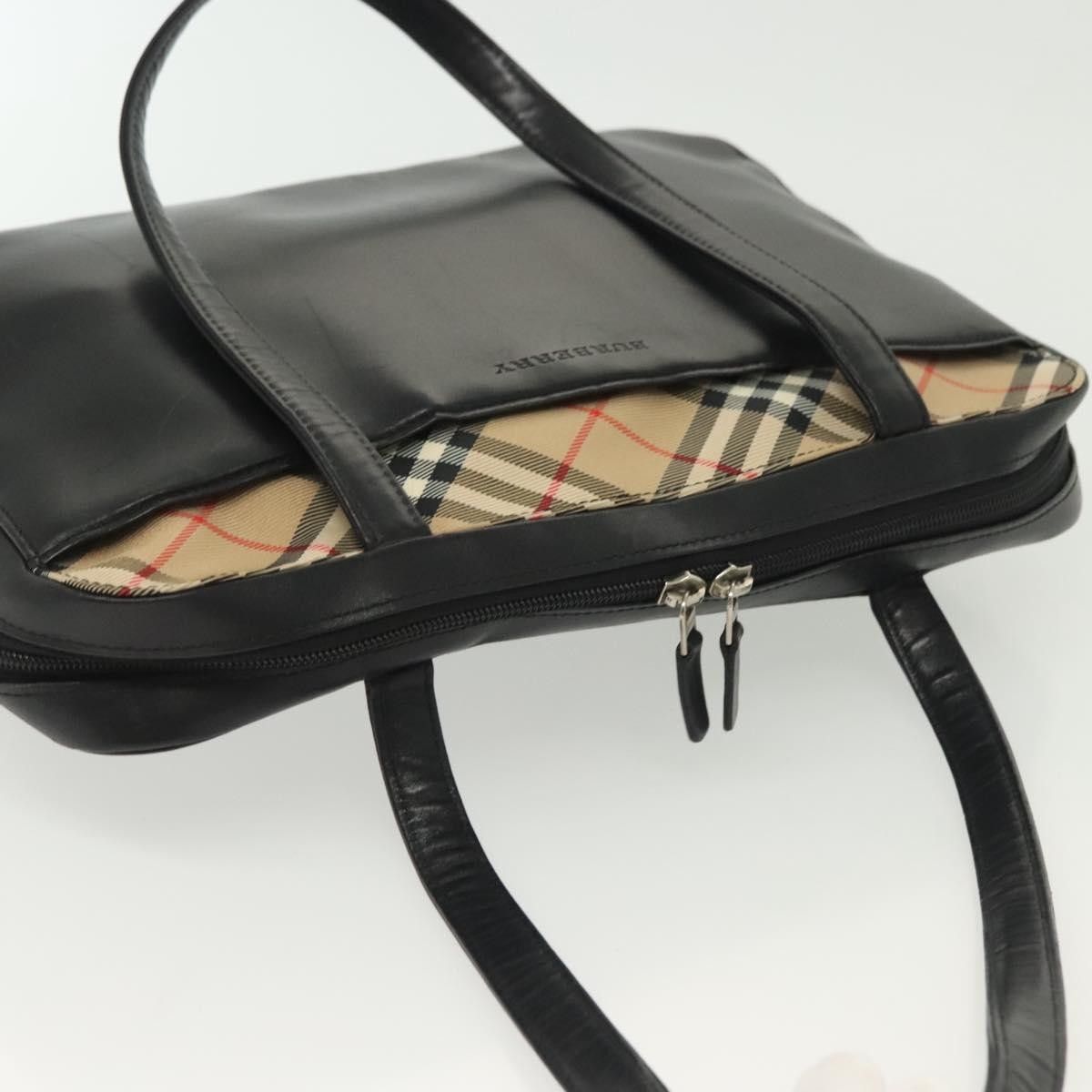 Burberry Burberry Nova Check Handbag Leather and Nylon Size ONE SIZE - 16 Thumbnail