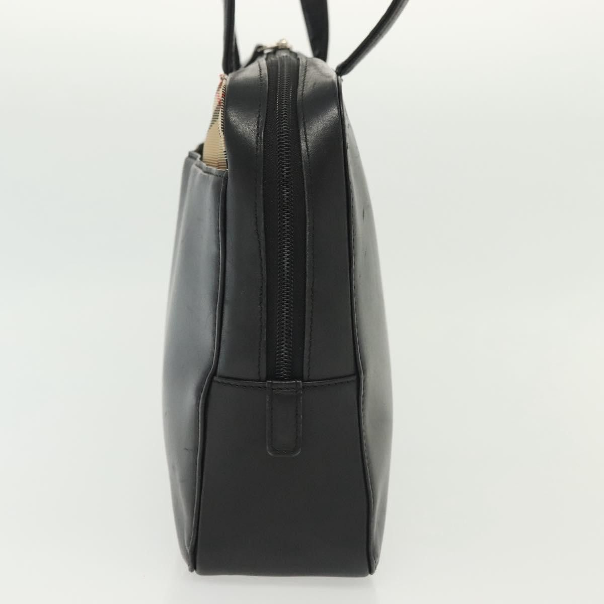 Burberry Burberry Nova Check Handbag Leather and Nylon Size ONE SIZE - 3 Thumbnail