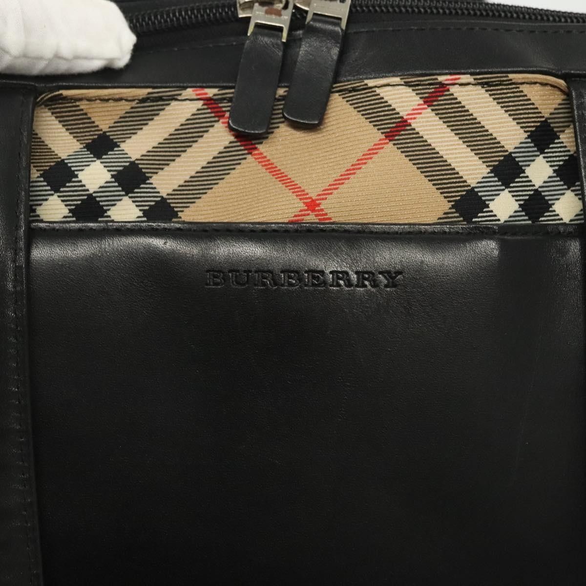 Burberry Burberry Nova Check Handbag Leather and Nylon Size ONE SIZE - 19 Thumbnail