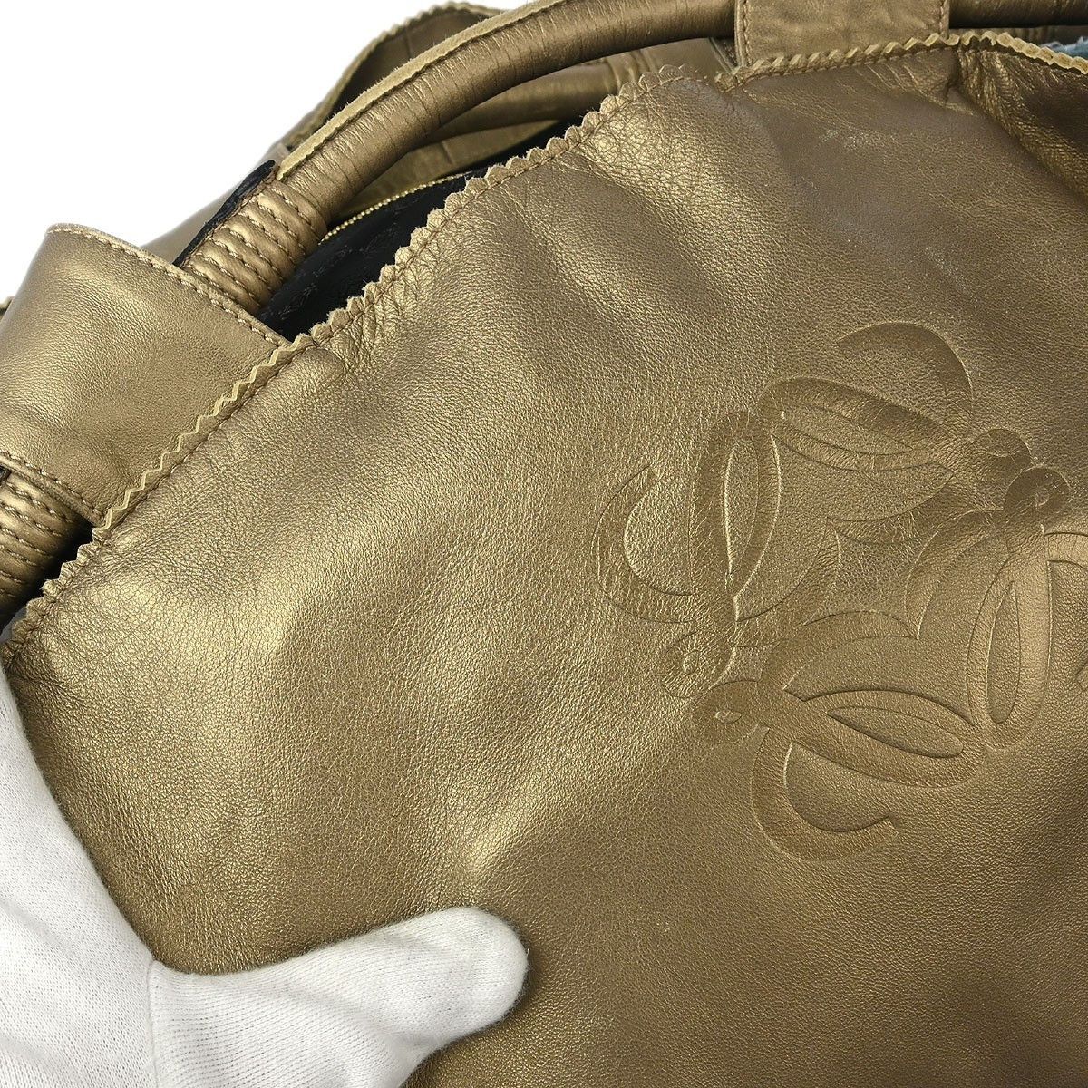 Loewe Loewe Anagram Logo Nappa Aire Hand Bag Leather Size ONE SIZE - 9 Thumbnail