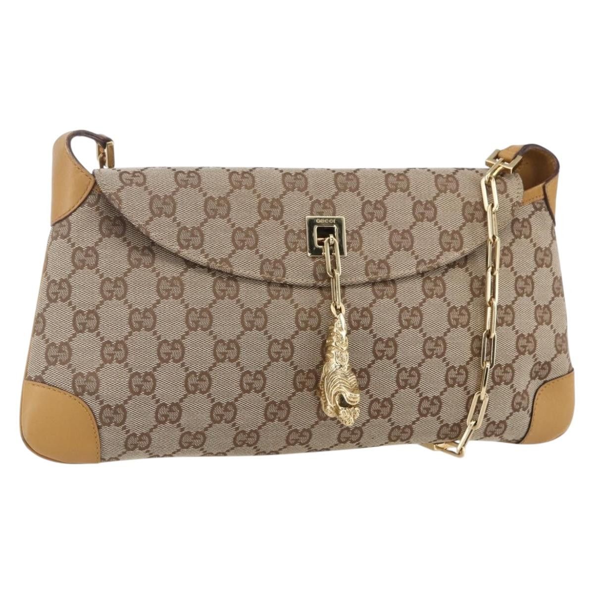 Gucci Gucci Tiger Charm Shoulder Bag canvas Size ONE SIZE - 3 Thumbnail