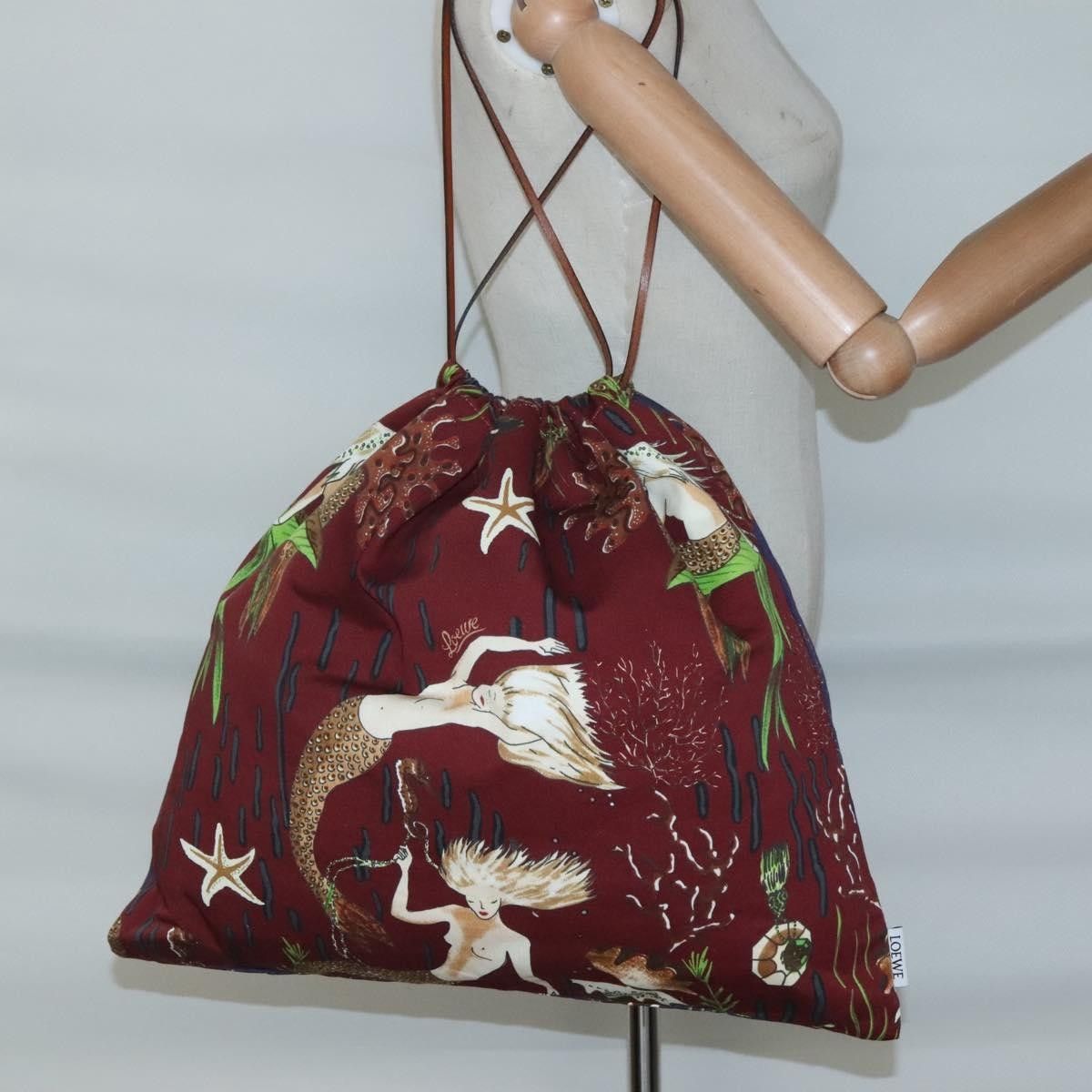 Loewe Loewe Paula Drawstring Pouch Printed Canvas Size ONE SIZE - 13 Thumbnail