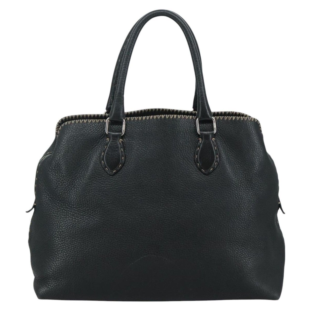 Fendi Fendi Selleria Handle Bag Embossed Leather Size ONE SIZE - 2 Thumbnail