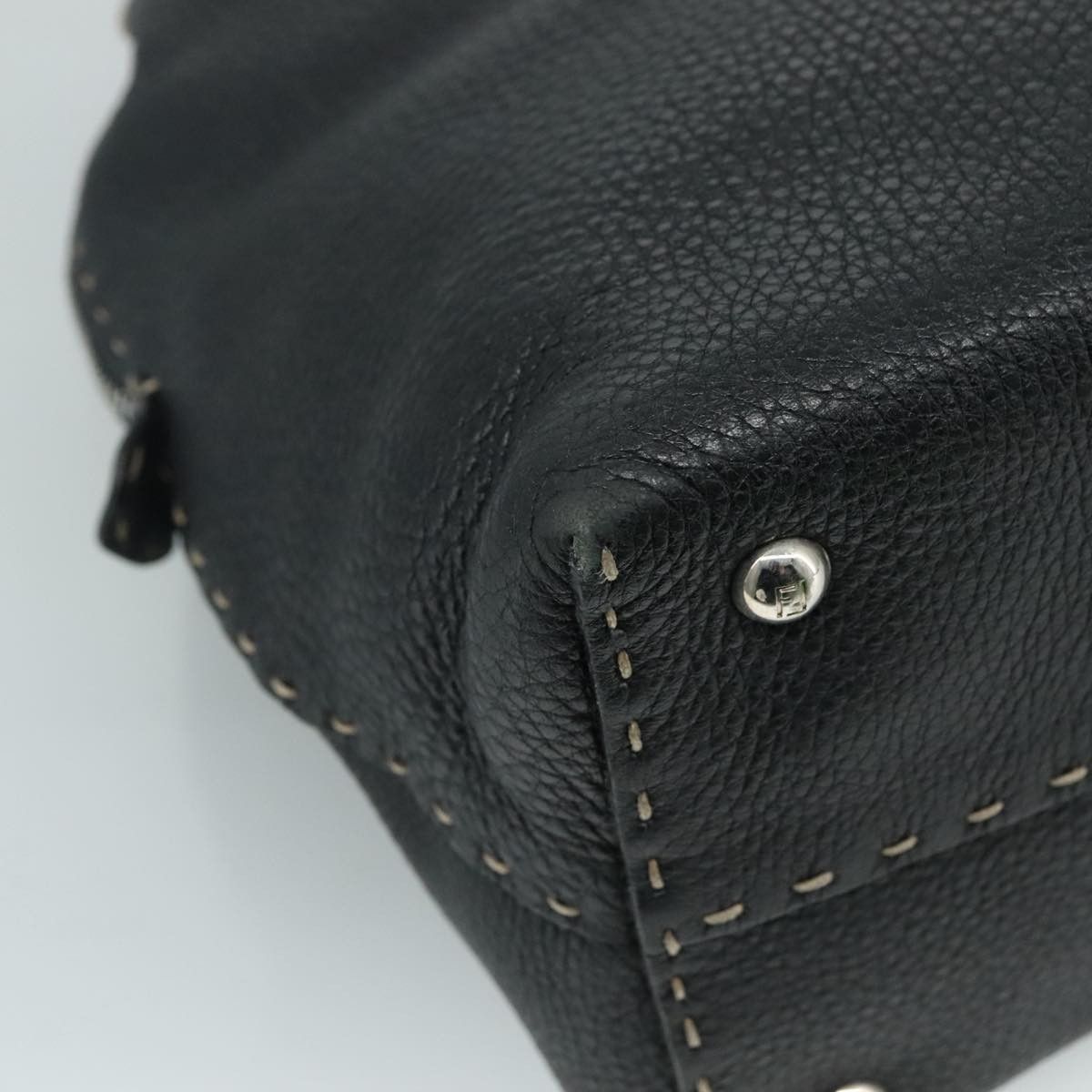Fendi Fendi Selleria Handle Bag Embossed Leather Size ONE SIZE - 12 Thumbnail