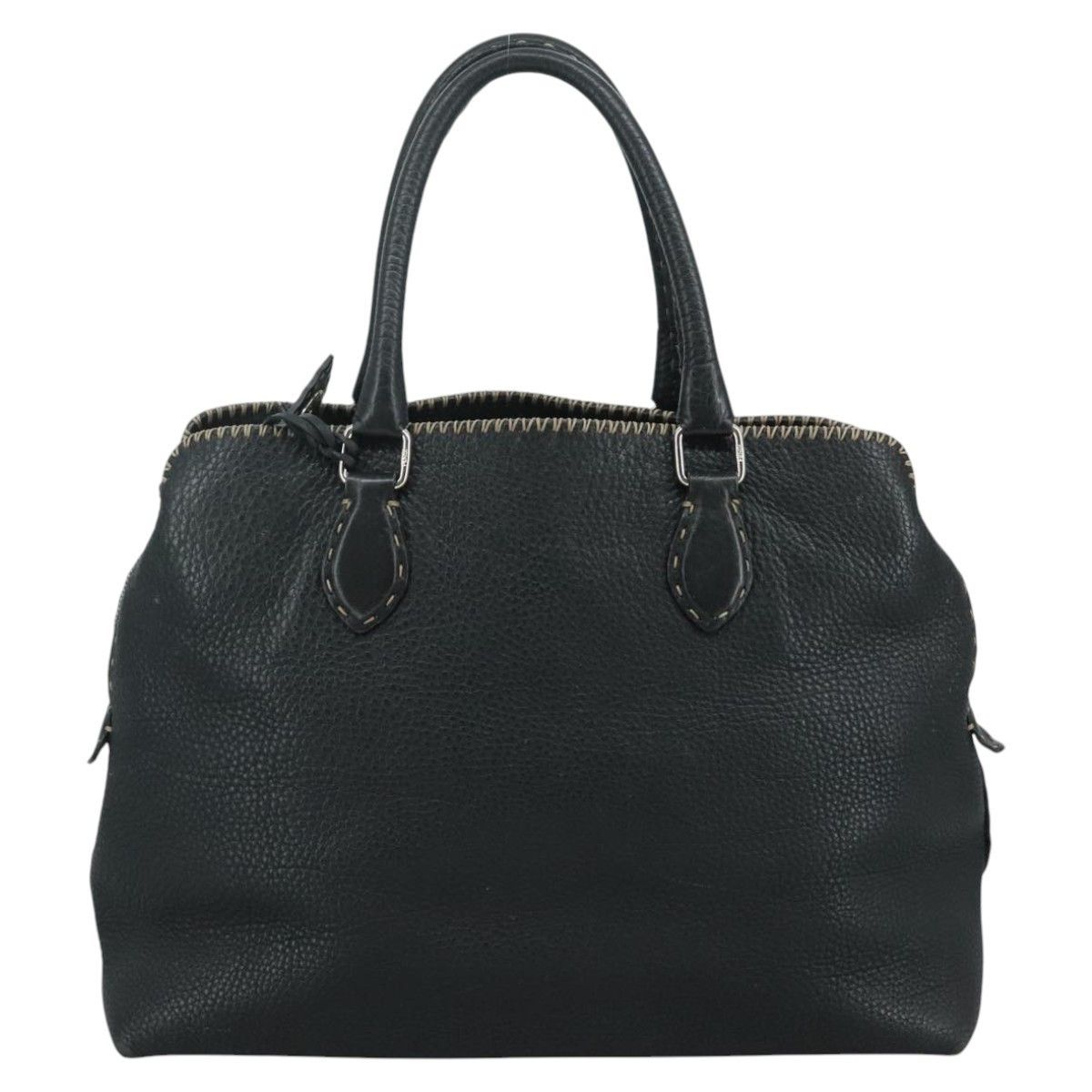 Fendi Fendi Selleria Handle Bag Embossed Leather Size ONE SIZE - 17 Thumbnail