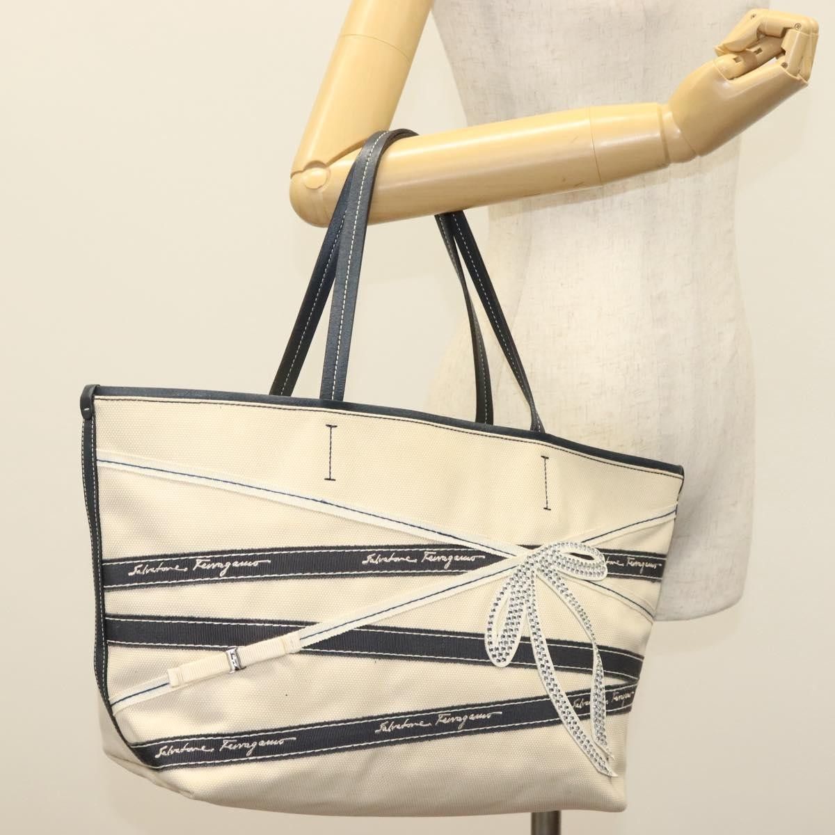 Salvatore Ferragamo Salvatore Ferragamo Vala tote Canvas Size ONE SIZE - 14 Thumbnail
