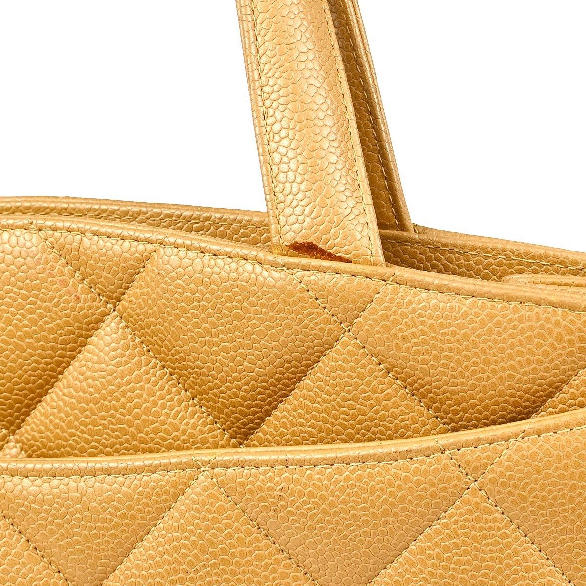 Chanel Chanel Vintage CC Lock Pocket Tote Quilted Caviar Size ONE SIZE - 10 Thumbnail