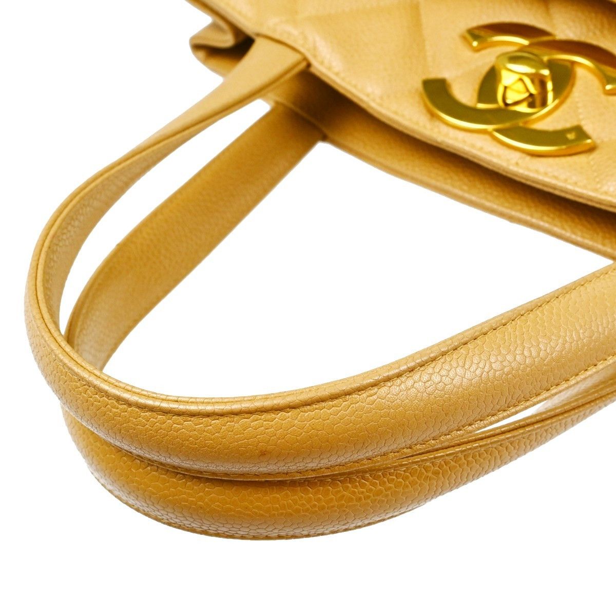 Chanel Chanel Vintage CC Lock Pocket Tote Quilted Caviar Size ONE SIZE - 6 Thumbnail