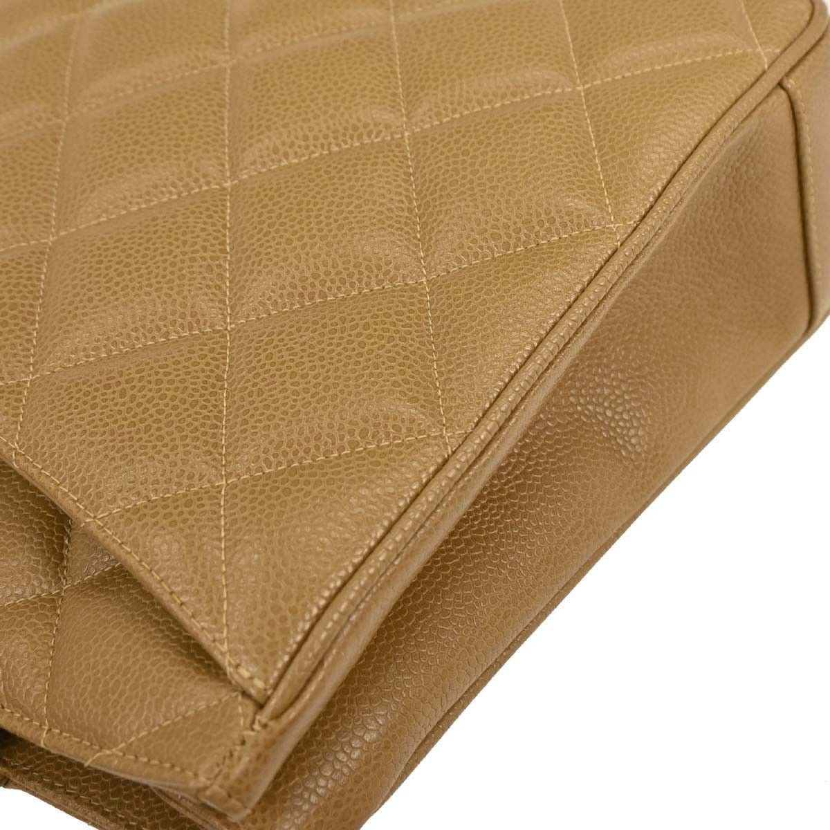 Chanel Chanel Vintage CC Lock Pocket Tote Quilted Caviar Size ONE SIZE - 7 Thumbnail