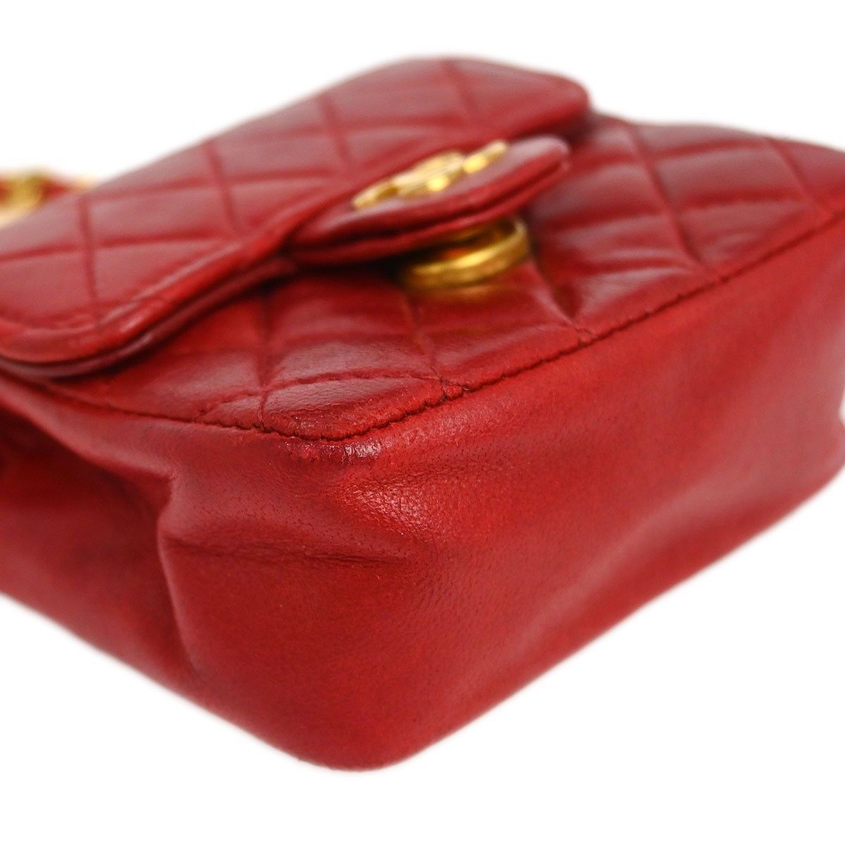 Chanel Chanel Vintage Square CC Flap Chain Belt Bag Quilted Lambskin Size ONE SIZE - 6 Thumbnail
