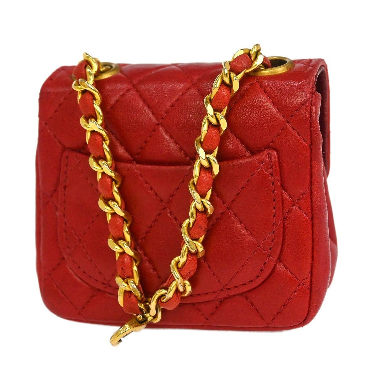 Chanel Chanel Vintage Square CC Flap Chain Belt Bag Quilted Lambskin Size ONE SIZE - 2 Thumbnail