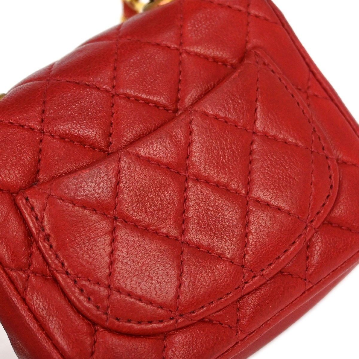 Chanel Chanel Vintage Square CC Flap Chain Belt Bag Quilted Lambskin Size ONE SIZE - 10 Thumbnail