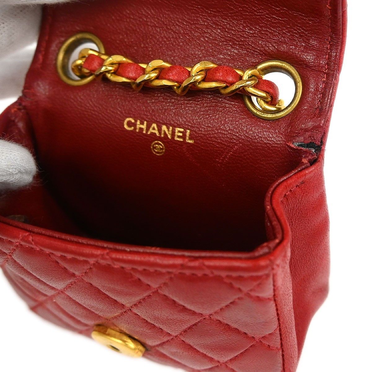 Chanel Chanel Vintage Square CC Flap Chain Belt Bag Quilted Lambskin Size ONE SIZE - 3 Thumbnail