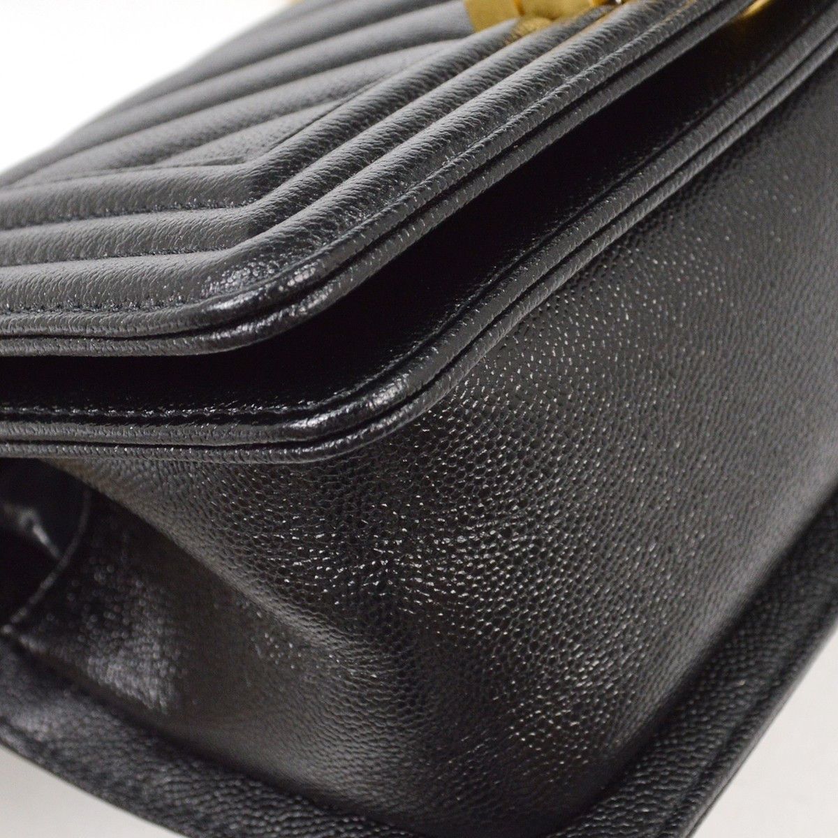 Chanel Chanel Boy Flap Bag Chevron Caviar Size ONE SIZE - 6 Thumbnail