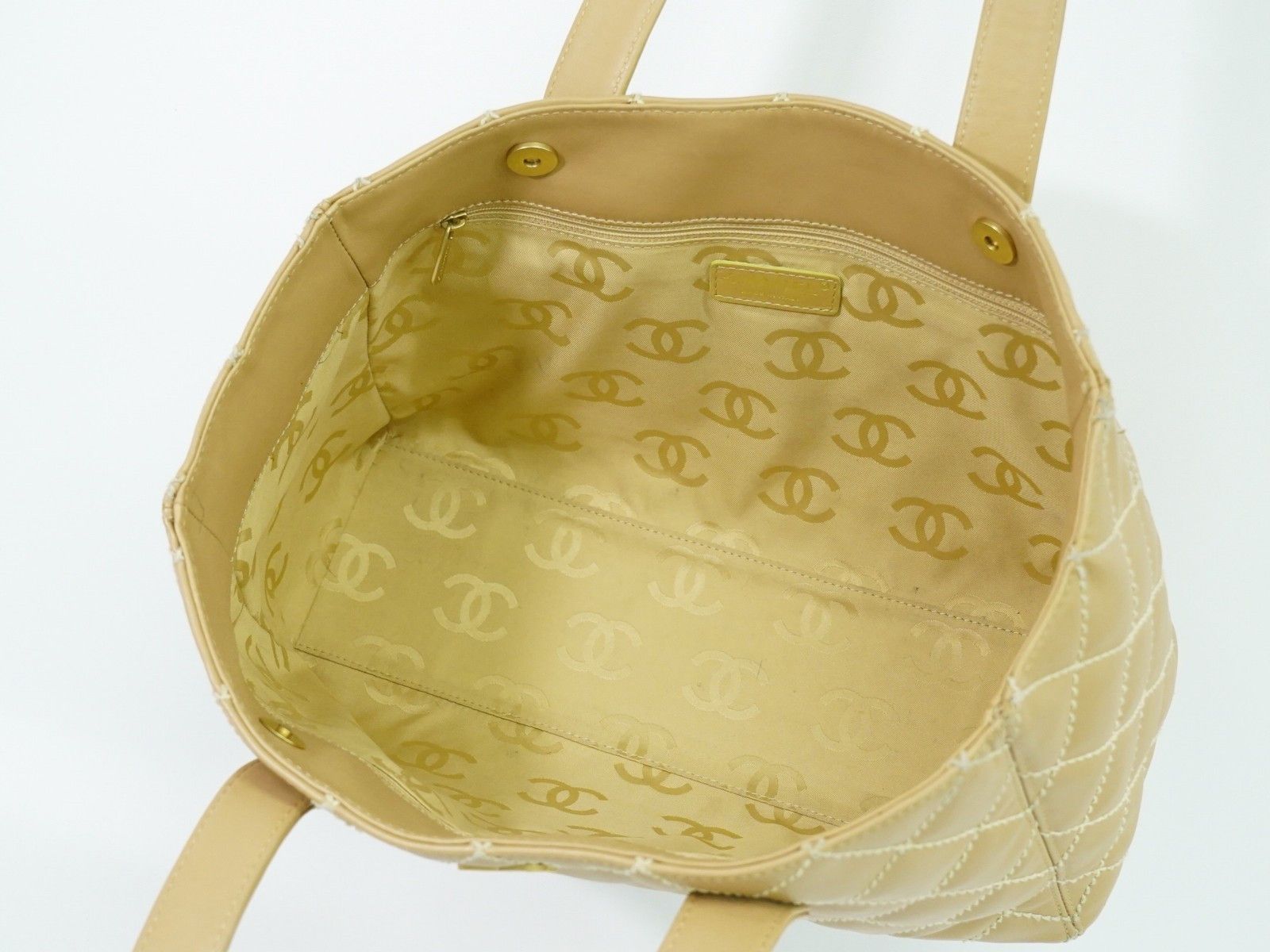Chanel Chanel Surpique Tote Quilted Leather Size ONE SIZE - 21 Thumbnail