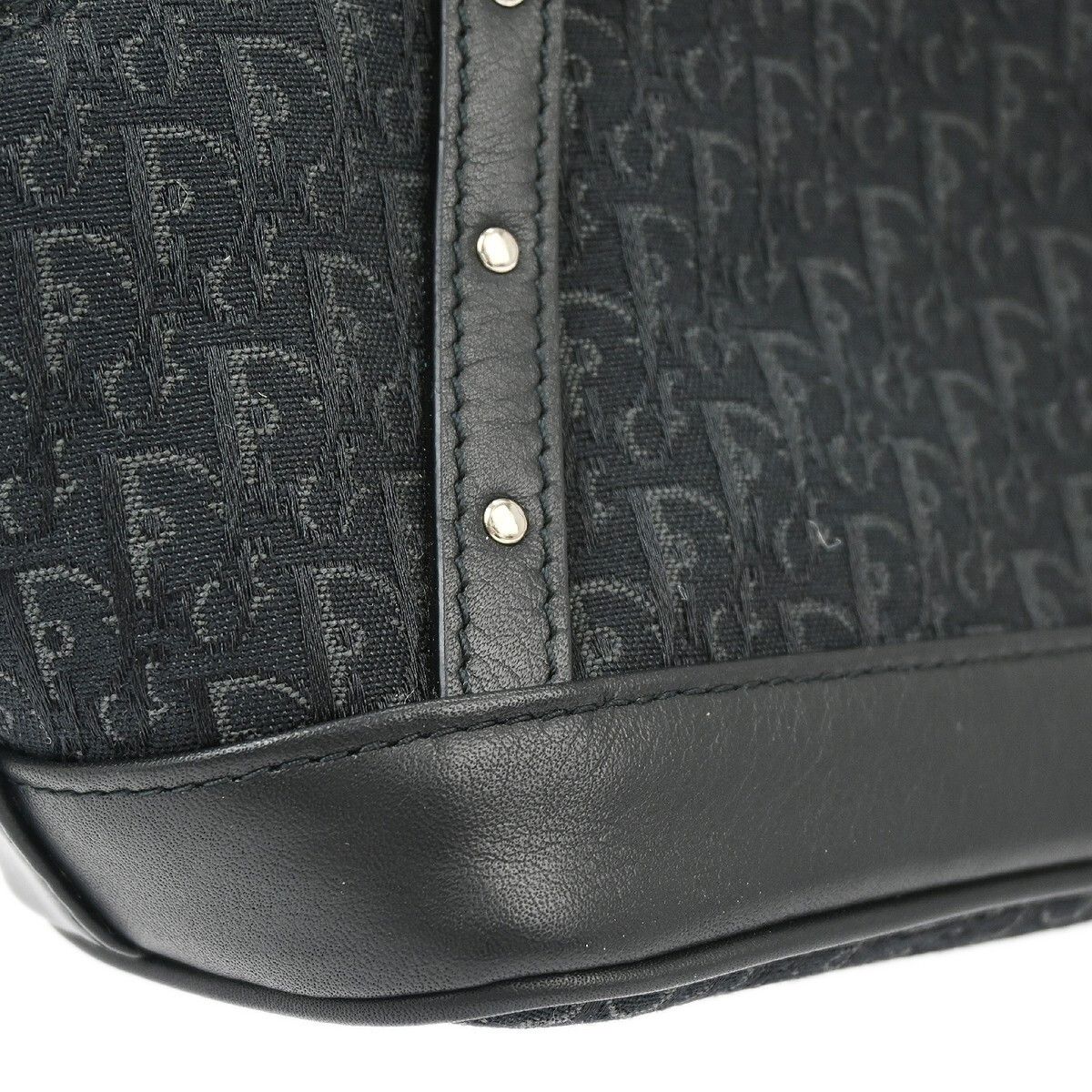 Dior Christian Dior Street Chic Handbag Diorissimo Canvas with Leather Size ONE SIZE - 8 Thumbnail
