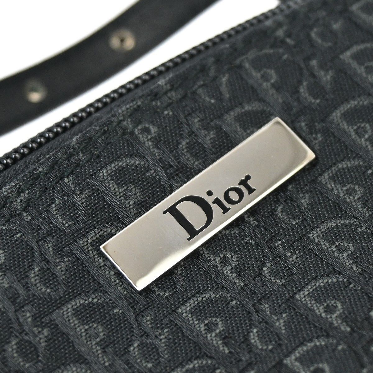 Dior Christian Dior Street Chic Handbag Diorissimo Canvas with Leather Size ONE SIZE - 4 Thumbnail