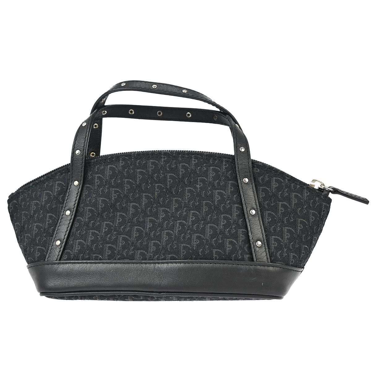 Dior Christian Dior Street Chic Handbag Diorissimo Canvas with Leather Size ONE SIZE - 2 Thumbnail