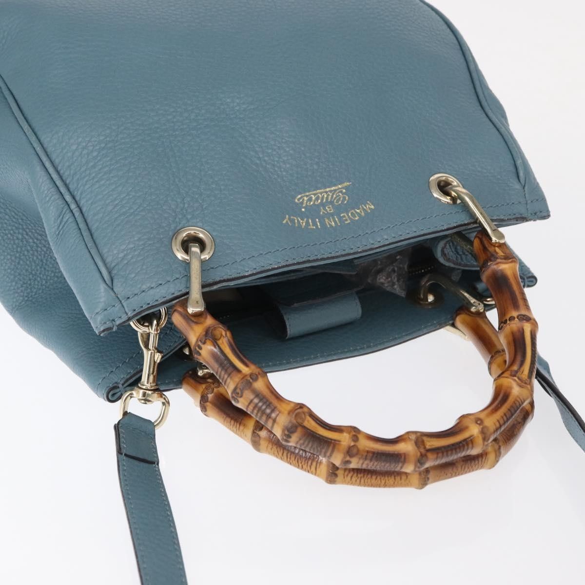 Gucci Gucci Bamboo Shopper Tote Leather Size ONE SIZE - 19 Thumbnail