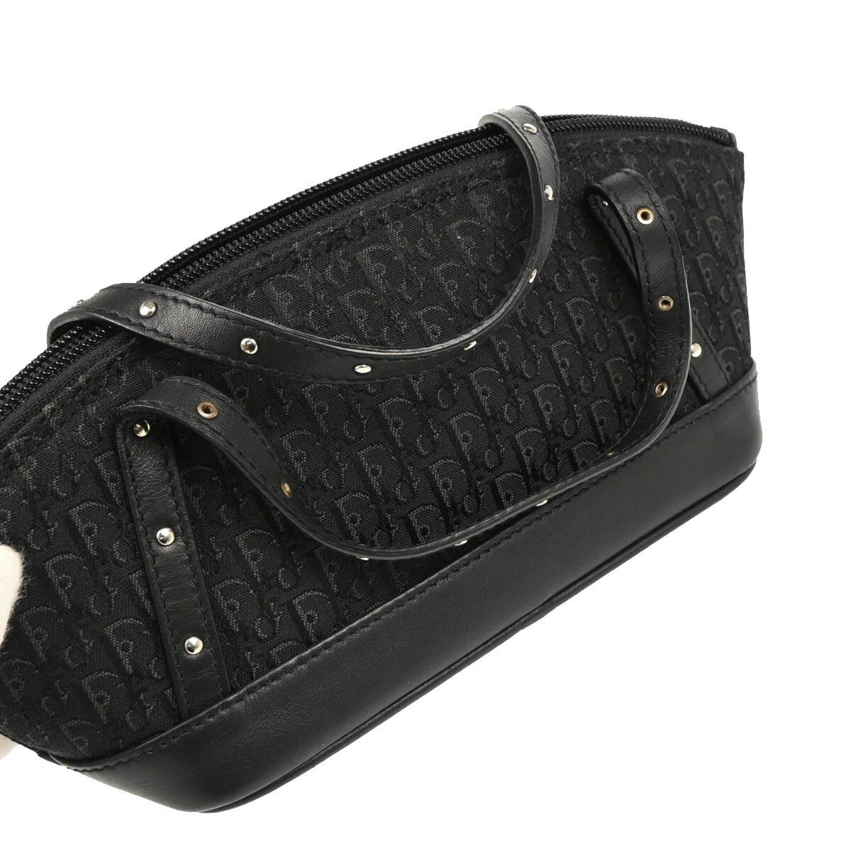 Dior Christian Dior Street Chic Handbag Diorissimo Canvas with Leather Size ONE SIZE - 3 Thumbnail