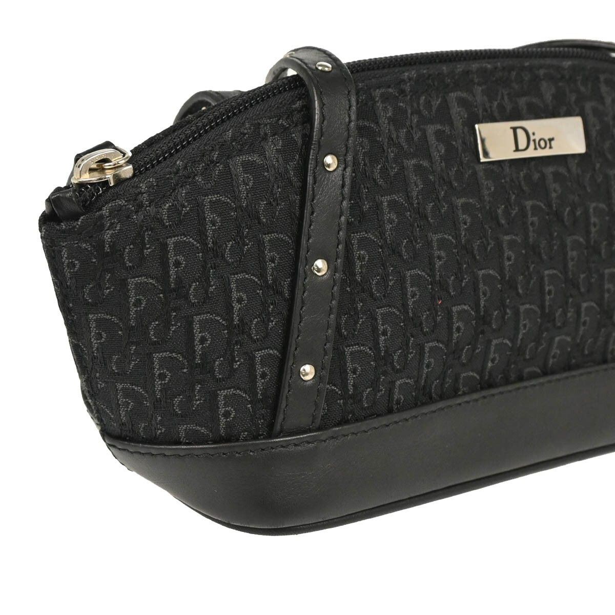 Dior Christian Dior Street Chic Handbag Diorissimo Canvas with Leather Size ONE SIZE - 8 Thumbnail