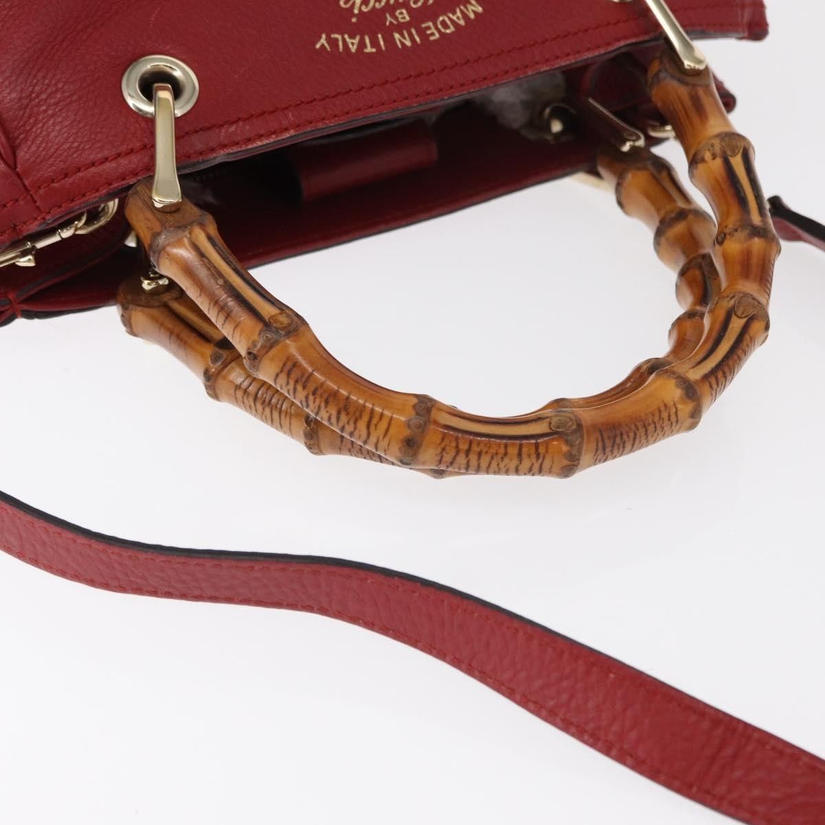 Gucci Gucci Bamboo Shopper Tote Leather Size ONE SIZE - 17 Thumbnail