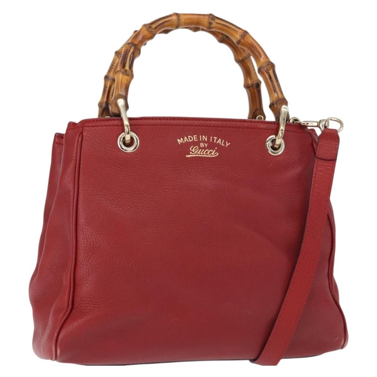 Gucci Gucci Bamboo Shopper Tote Leather Size ONE SIZE - 15 Thumbnail
