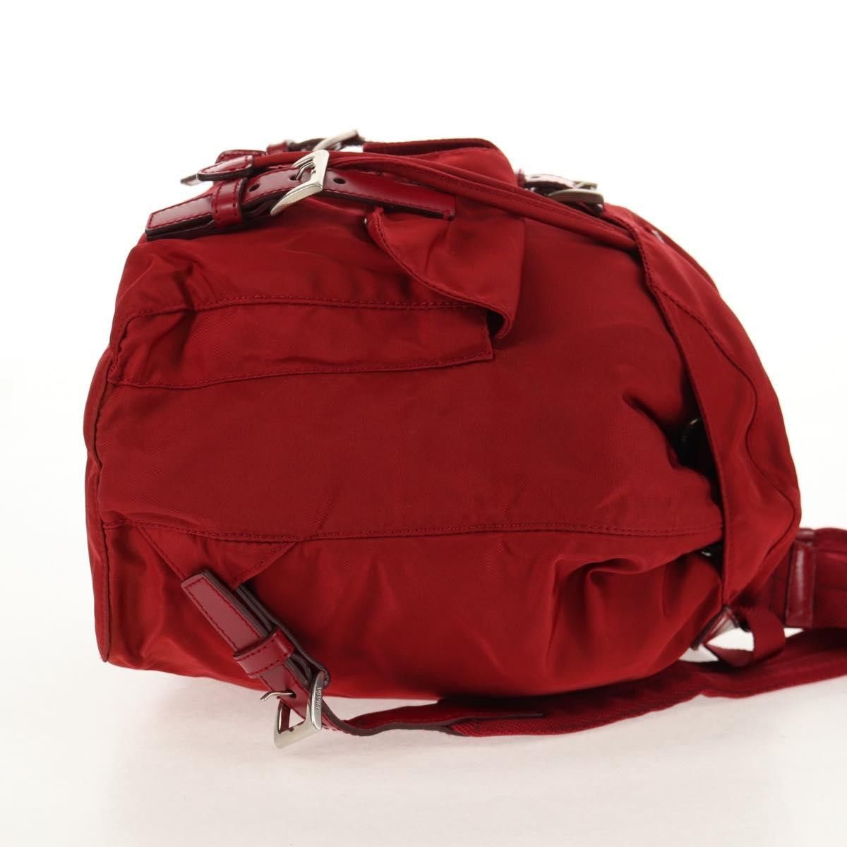 Prada Prada Vela Double Front Pocket Backpack Tessuto with Saffiano Leather Size ONE SIZE - 4 Thumbnail