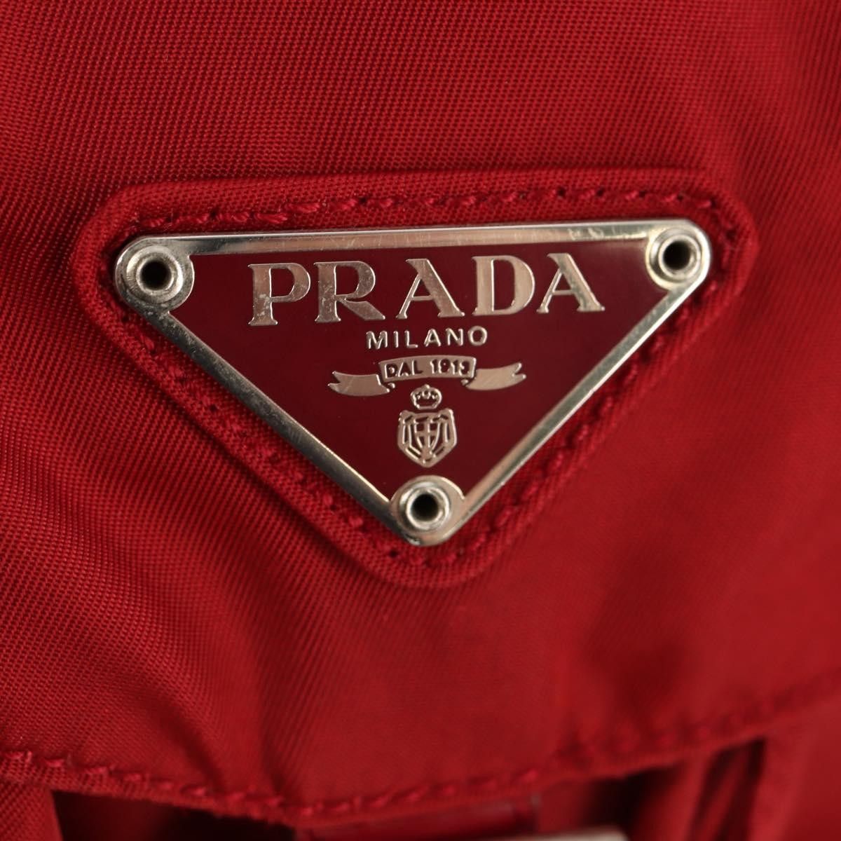 Prada Prada Vela Double Front Pocket Backpack Tessuto with Saffiano Leather Size ONE SIZE - 24 Thumbnail
