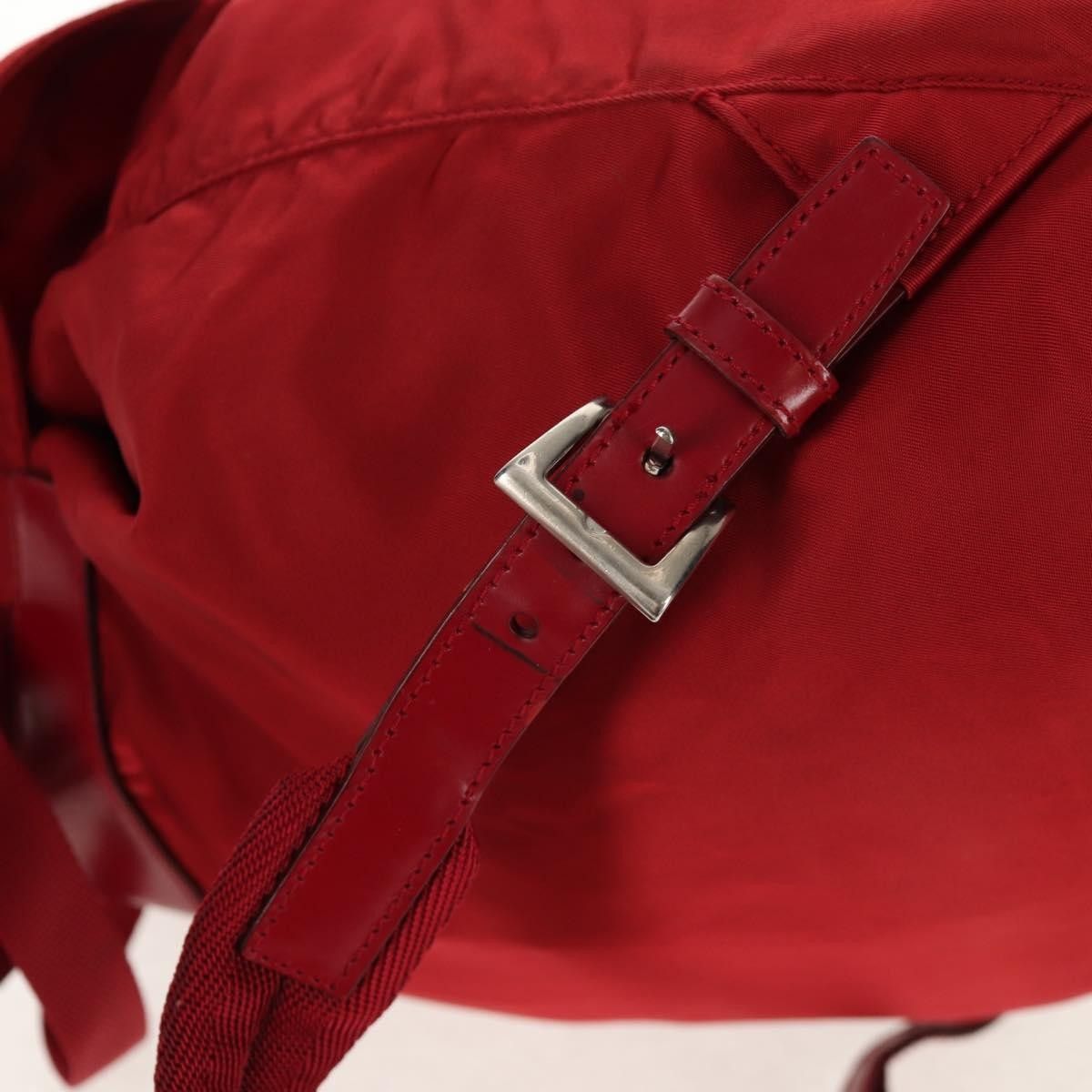 Prada Prada Vela Double Front Pocket Backpack Tessuto with Saffiano Leather Size ONE SIZE - 13 Thumbnail