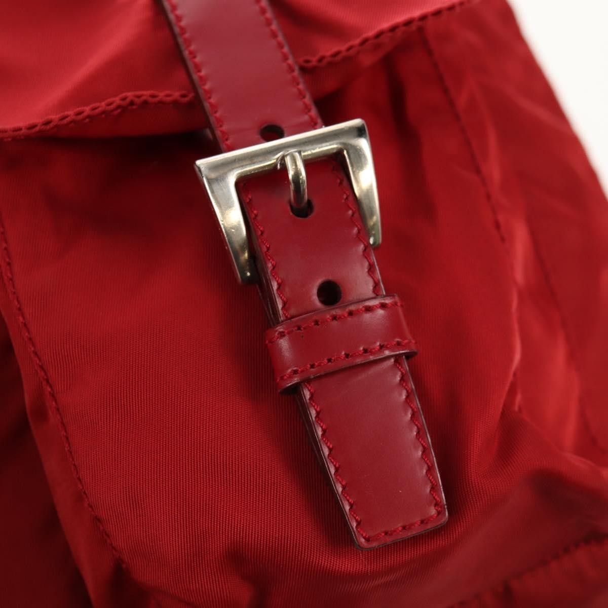 Prada Prada Vela Double Front Pocket Backpack Tessuto with Saffiano Leather Size ONE SIZE - 21 Thumbnail