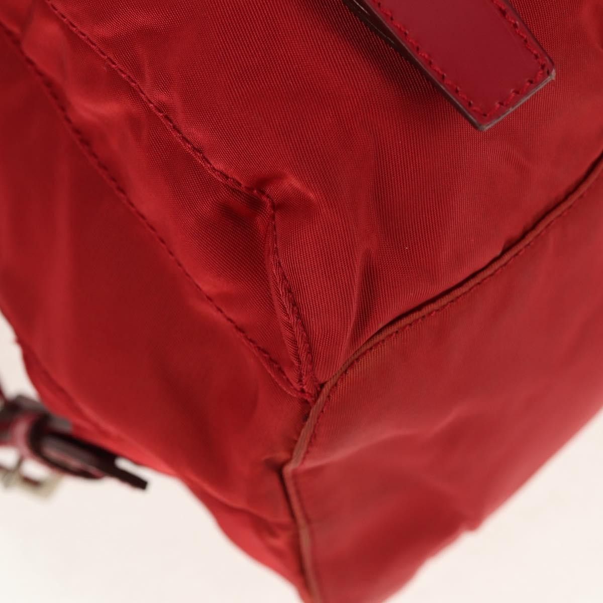 Prada Prada Vela Double Front Pocket Backpack Tessuto with Saffiano Leather Size ONE SIZE - 9 Thumbnail