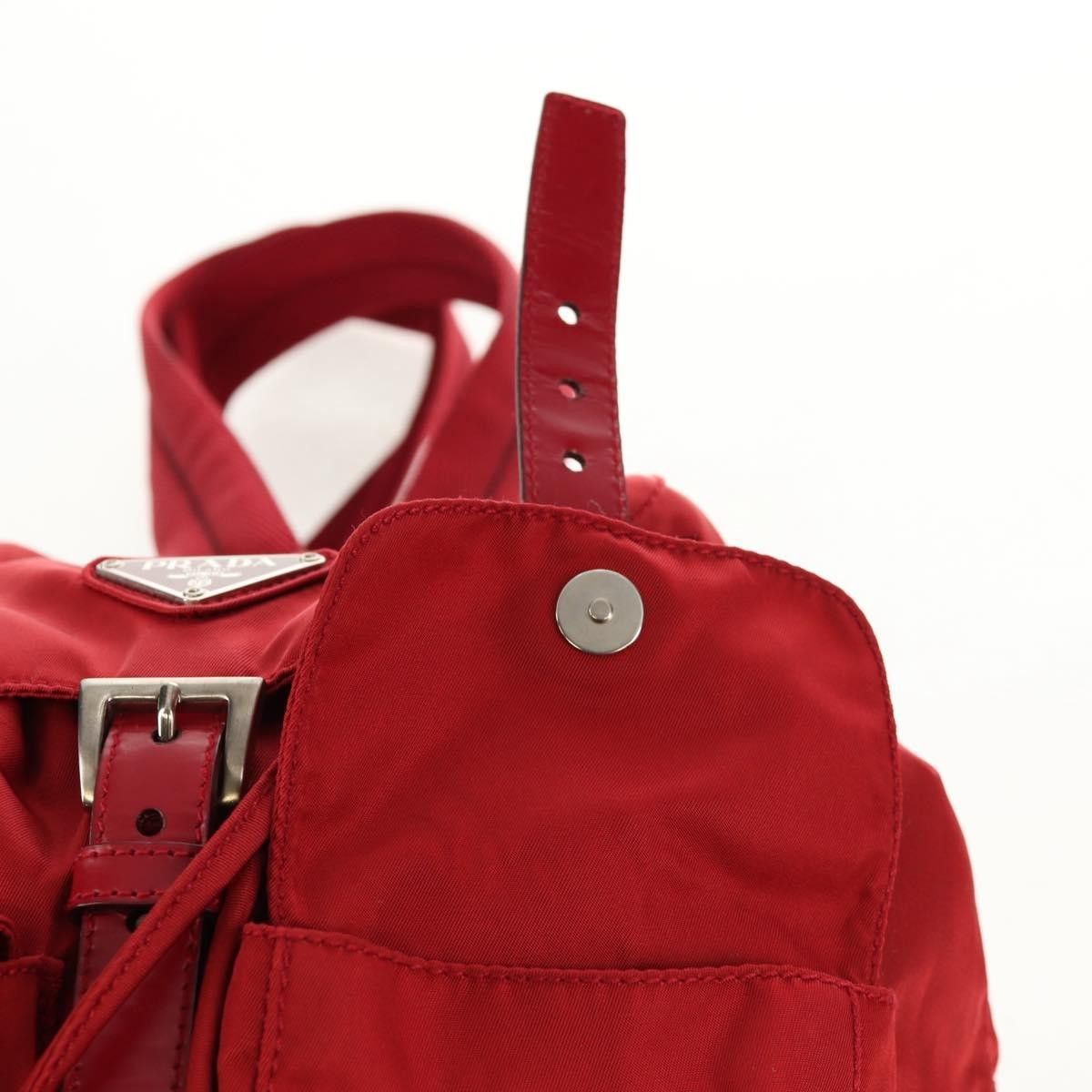 Prada Prada Vela Double Front Pocket Backpack Tessuto with Saffiano Leather Size ONE SIZE - 22 Thumbnail