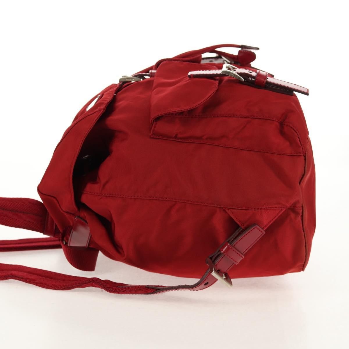Prada Prada Vela Double Front Pocket Backpack Tessuto with Saffiano Leather Size ONE SIZE - 3 Thumbnail