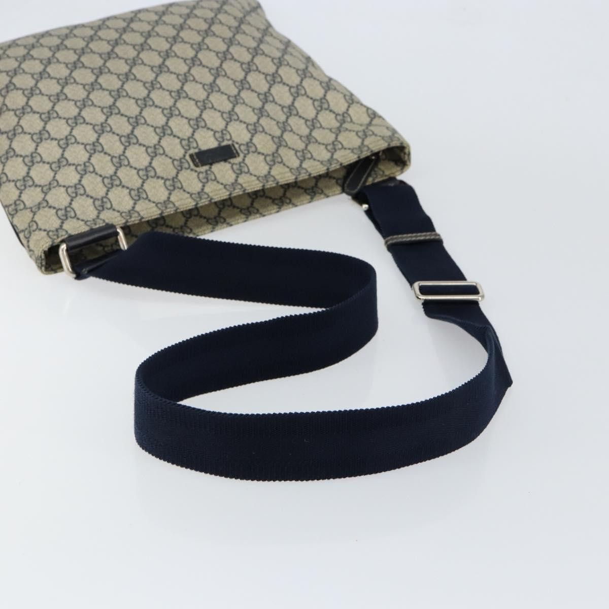 Gucci Gucci Zip Top Messenger Bag GG Coated Canvas Size ONE SIZE - 8 Thumbnail
