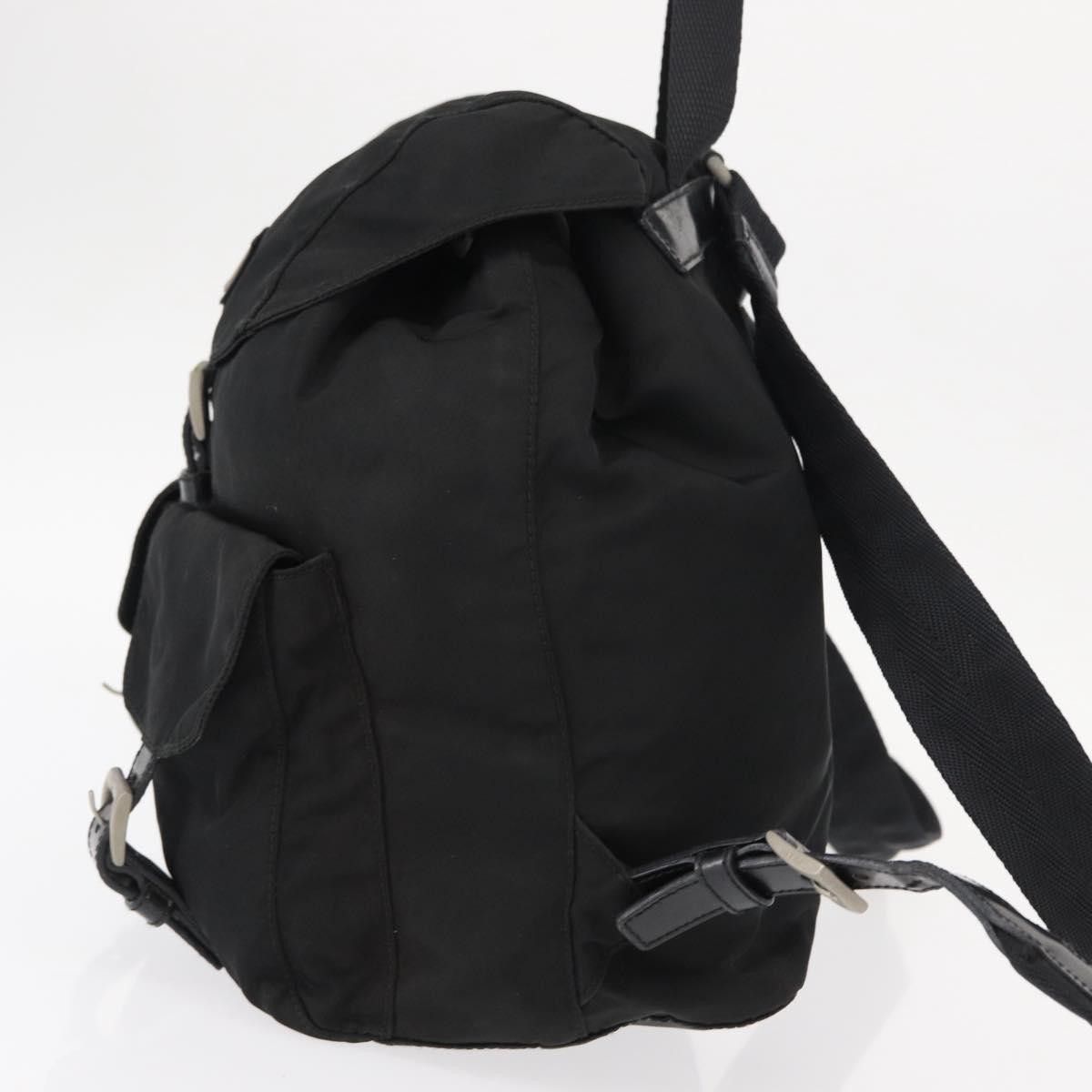 Prada Prada Vela Double Front Pocket Backpack Tessuto with Saffiano Leather Size ONE SIZE - 3 Thumbnail