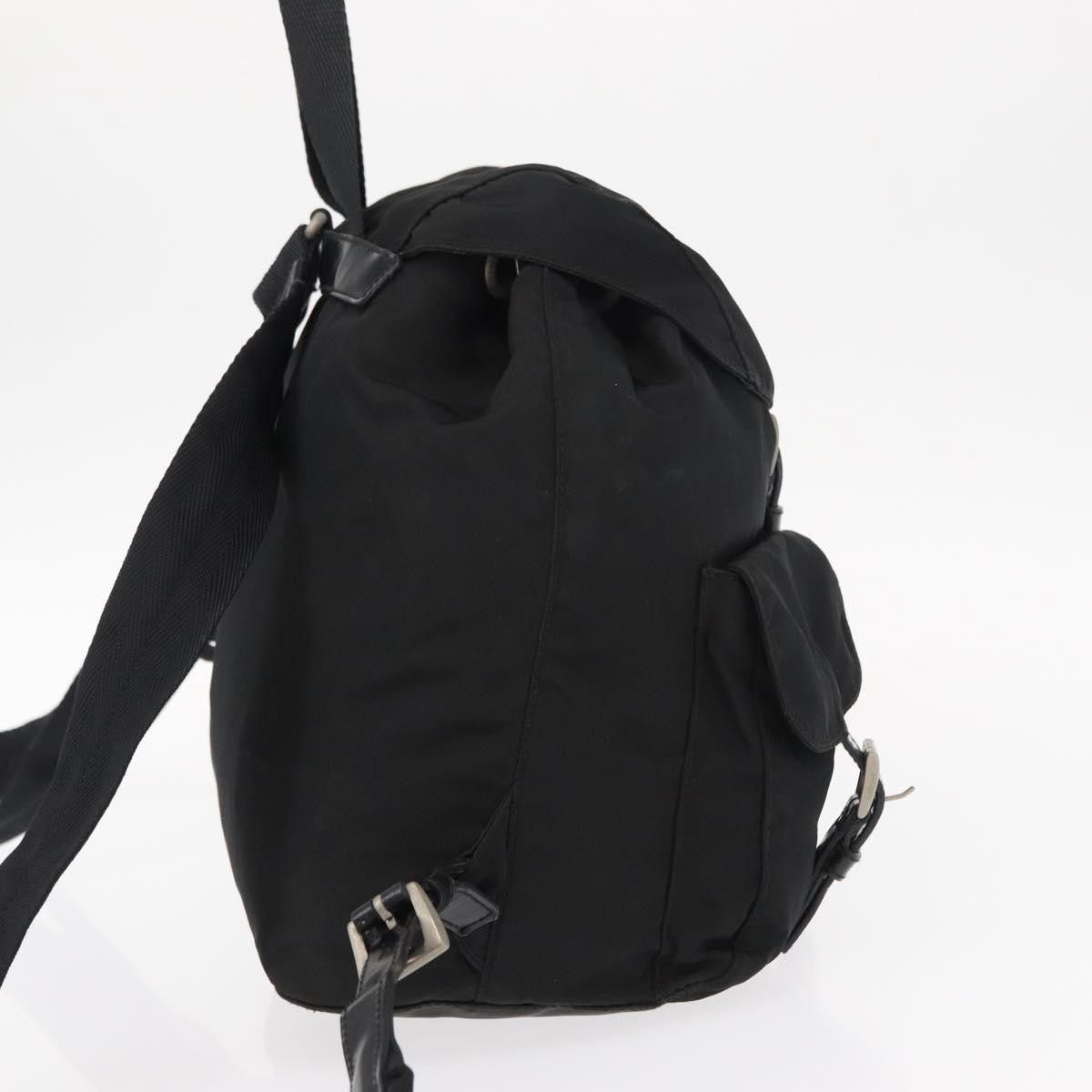 Prada Prada Vela Double Front Pocket Backpack Tessuto with Saffiano Leather Size ONE SIZE - 4 Thumbnail