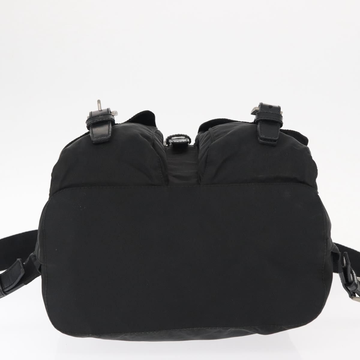 Prada Prada Vela Double Front Pocket Backpack Tessuto with Saffiano Leather Size ONE SIZE - 23 Thumbnail