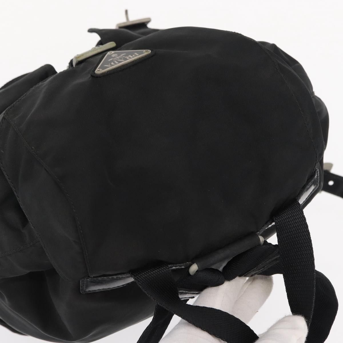 Prada Prada Vela Double Front Pocket Backpack Tessuto with Saffiano Leather Size ONE SIZE - 22 Thumbnail