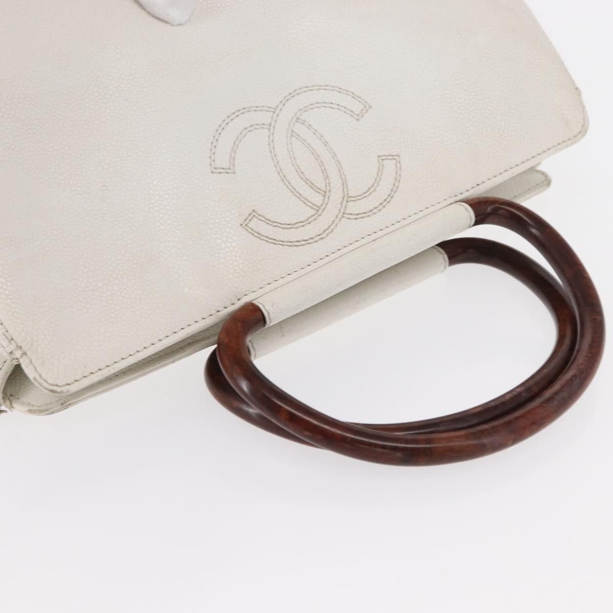 Chanel Chanel Vintage Wooden Ring Tote Caviar Size ONE SIZE - 8 Thumbnail