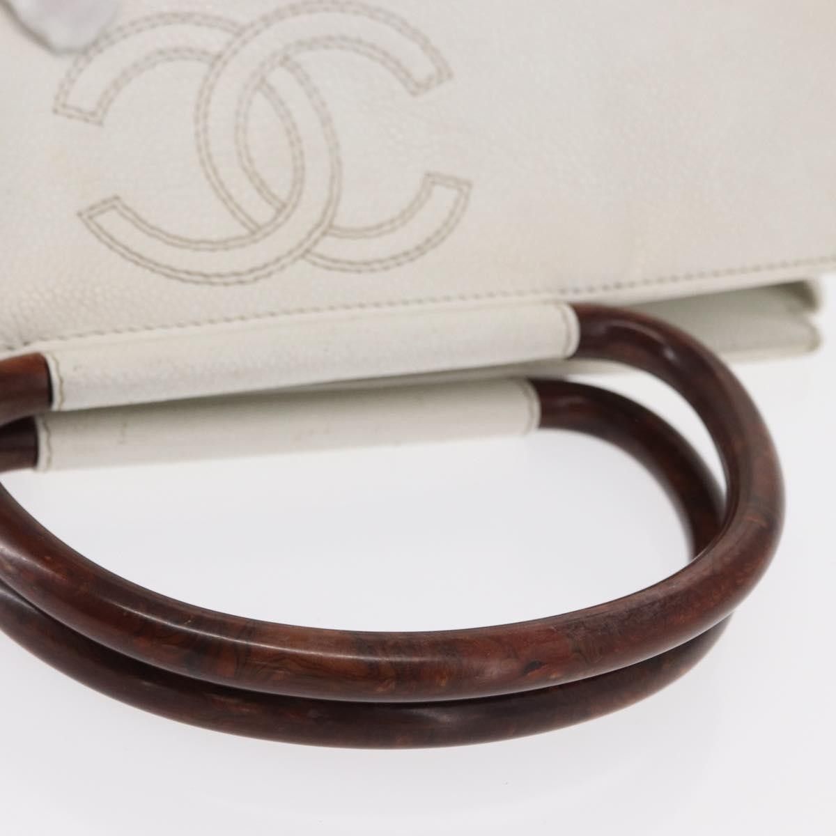 Chanel Chanel Vintage Wooden Ring Tote Caviar Size ONE SIZE - 16 Thumbnail