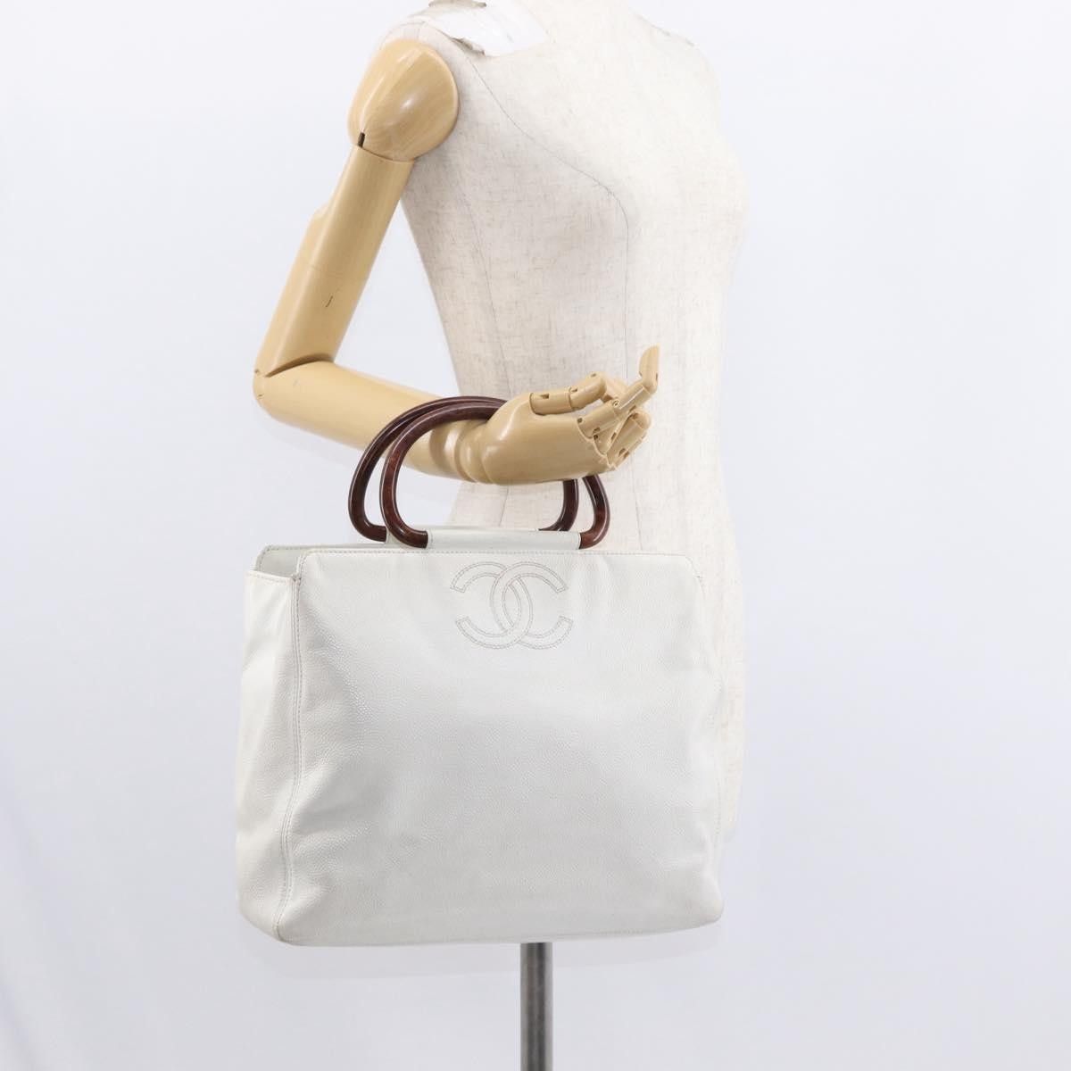 Chanel Chanel Vintage Wooden Ring Tote Caviar Size ONE SIZE - 15 Thumbnail