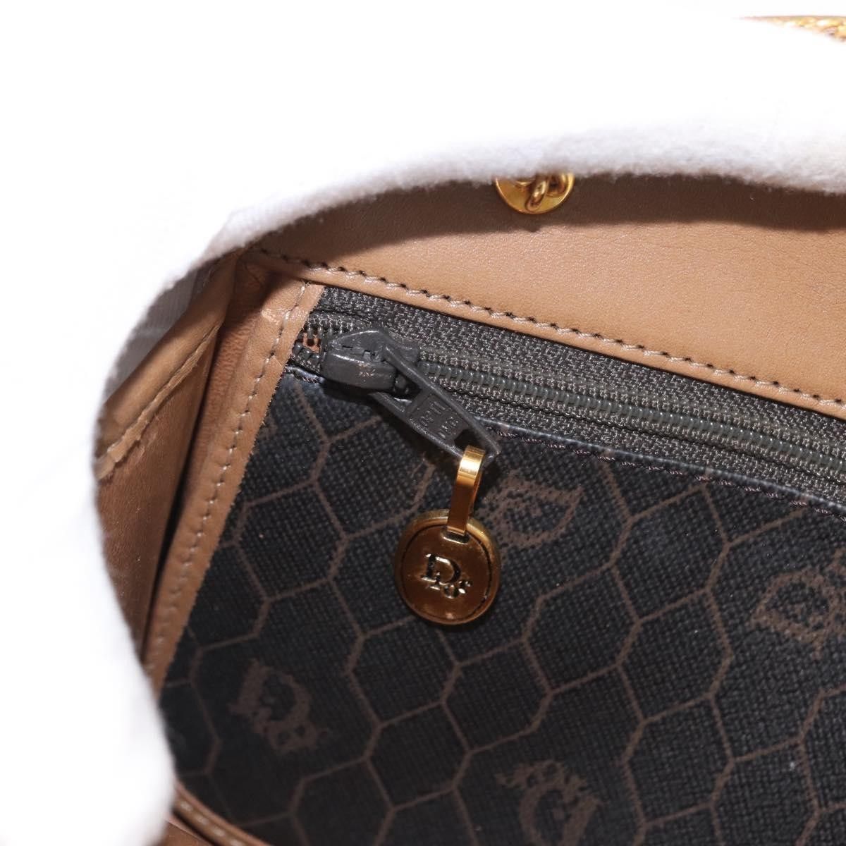 Dior Christian Dior Vintage Honeycomb Shoulder Bag Canvas and Leather Size ONE SIZE - 15 Thumbnail