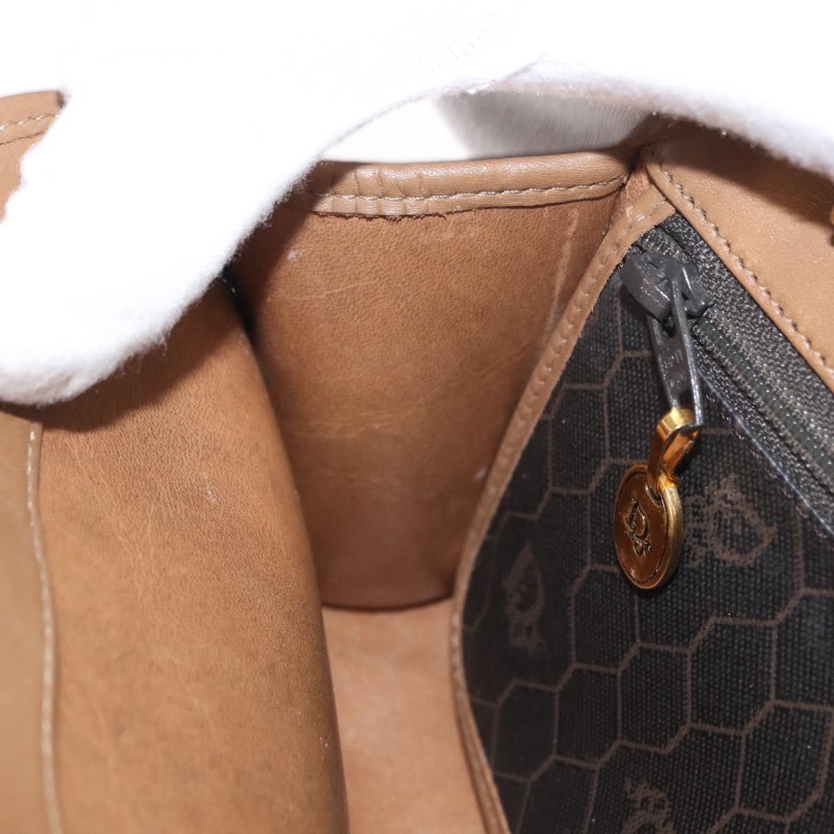 Dior Christian Dior Vintage Honeycomb Shoulder Bag Canvas and Leather Size ONE SIZE - 19 Thumbnail
