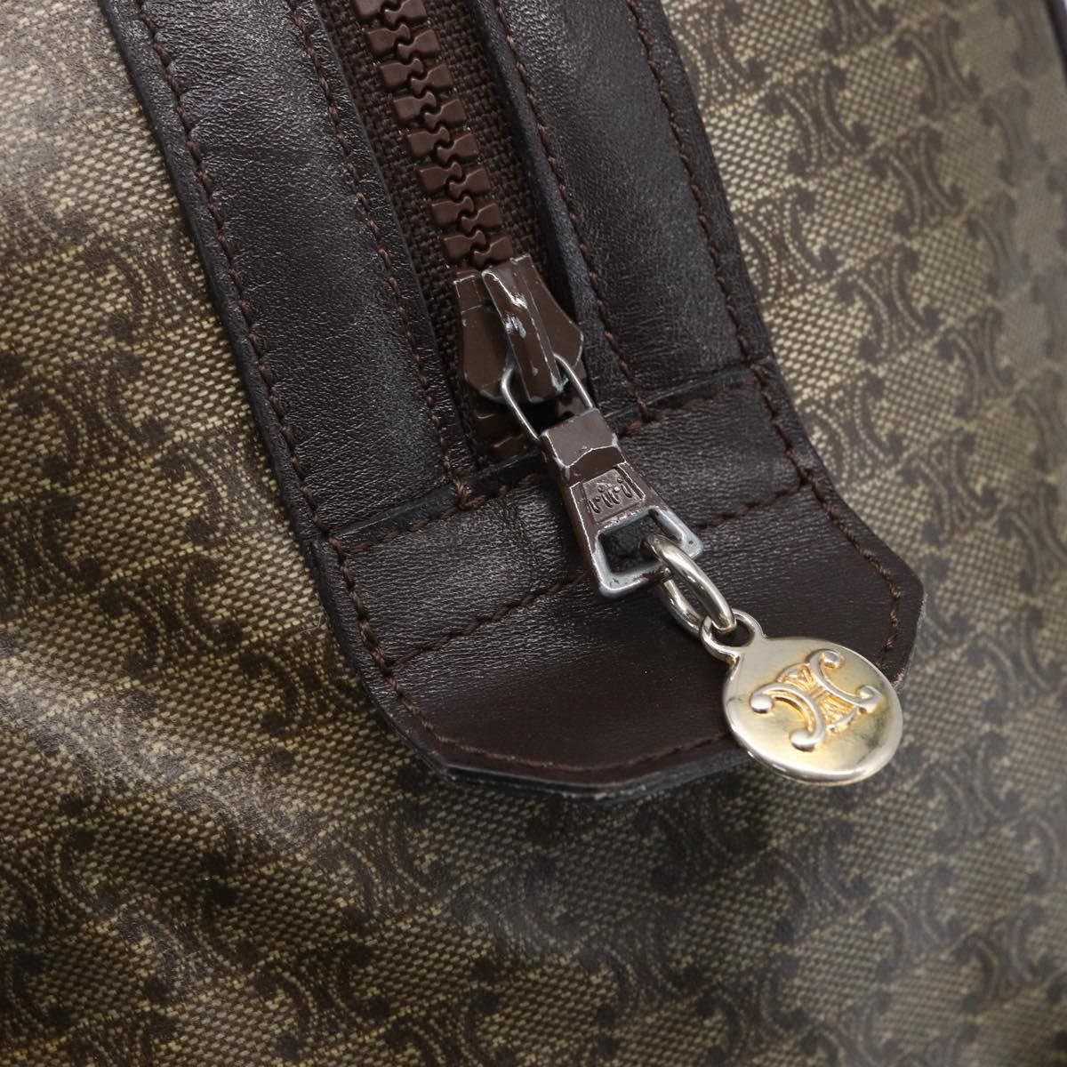 Celine Celine Vintage Duffle Bag Macadam Coated Canvas Size ONE SIZE - 16 Thumbnail