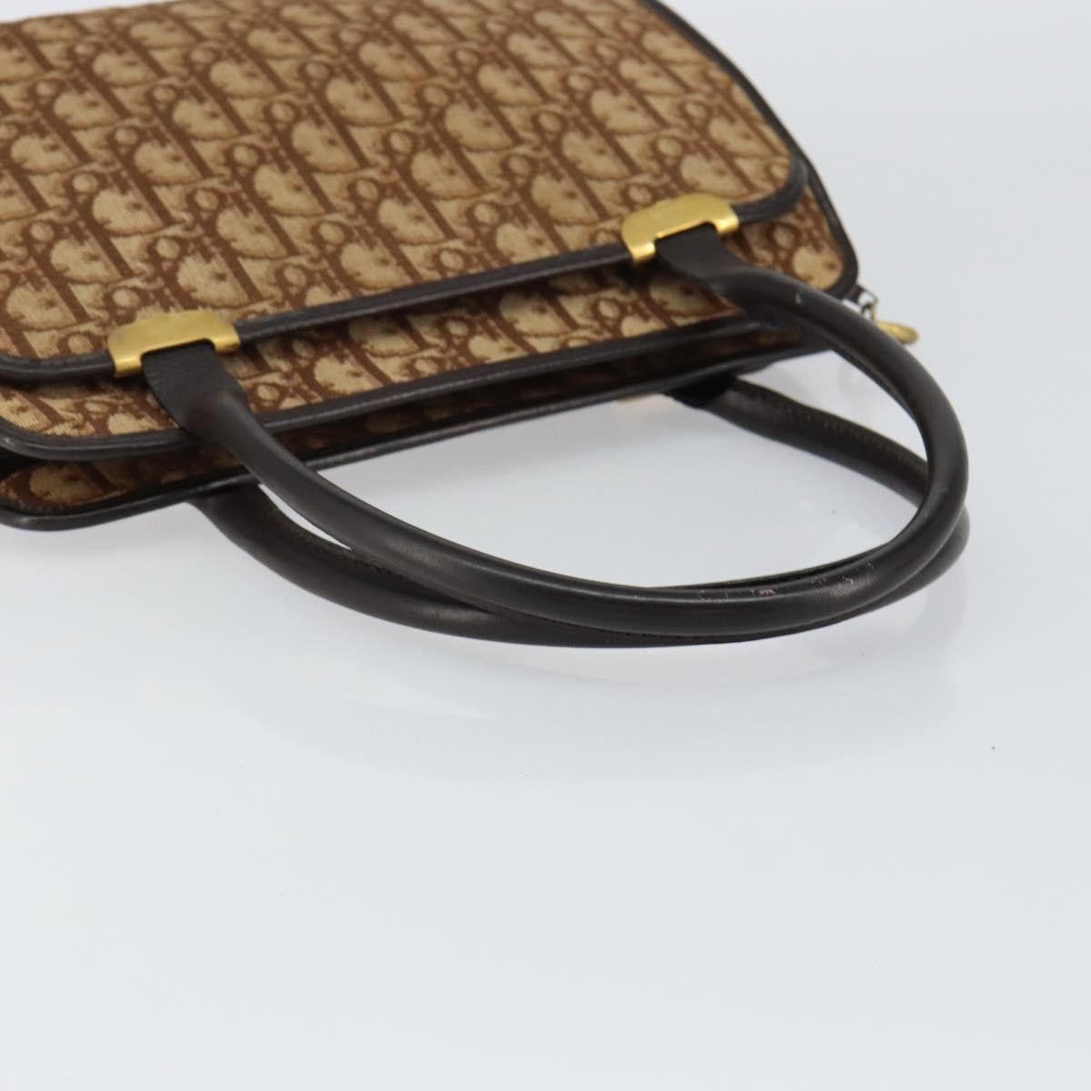 Dior Christian Dior Vintage Trotter Handbag Canvas Size ONE SIZE - 7 Thumbnail